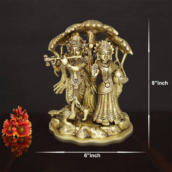 Buy VPRINT QUALITY Radha Krishna Idols for Wedding Gifts Radha Krishna  Idols for Spiritual Healing Radha Krishna Idols with Cow Figurines -  Multicolor - (Size 3x5 Inches) Online at Low Prices in