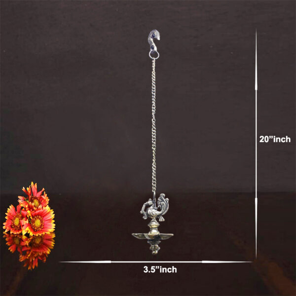Bird Diya Brass Parrot Oil Lamp | Hindu Religious Spiritual Diya Feng Shui Gift Puja Sculpture.