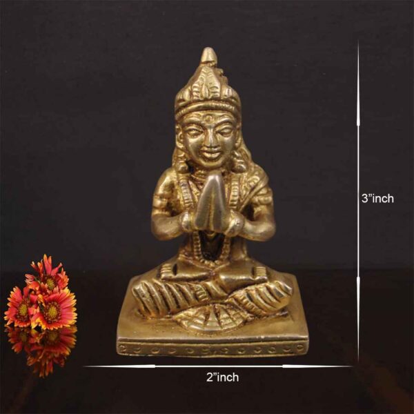 A Brass Parvati Mata Idol For Home Decor , Office , Pooja Room & Temple